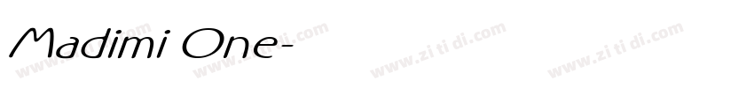 Madimi One字体转换